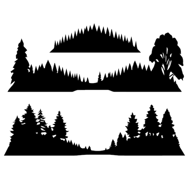 vector de bosque