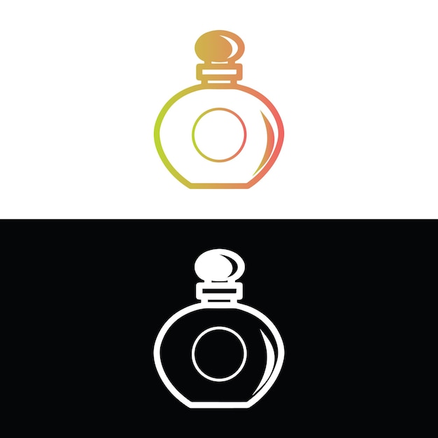 Vector de botella de perfume Ilustración del símbolo del perfume