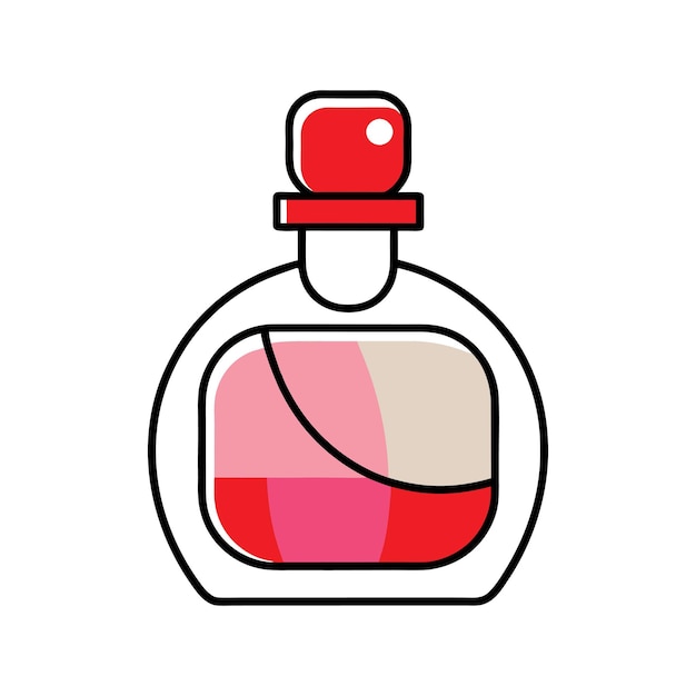 vector de la botella de perfume