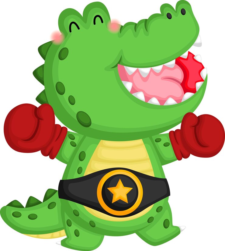 Vector un vector de un boxeo de cocodrilo