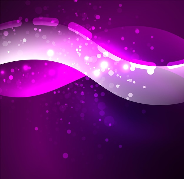 Vector brillante onda humo diseño líneas onduladas Línea ondulada de seda brillante fondo abstracto papel tapiz con forma de onda y efectos de luz estilo suave