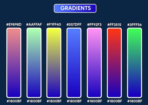 vector brillante vibrante conjunto de gradientes de fondo