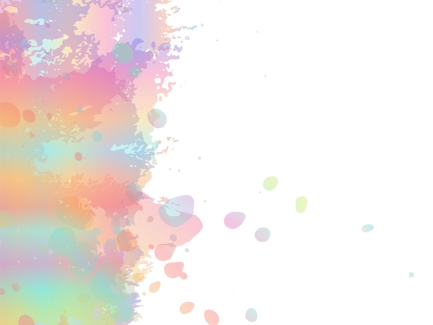 Vector Brush Stroke. Abstract Fluid Splash. Acuarela de fondo texturizado. Pintura de bandera de venta. Pinturilla de gradiente holográfico. Pinturas aisladas en fondo blanco.