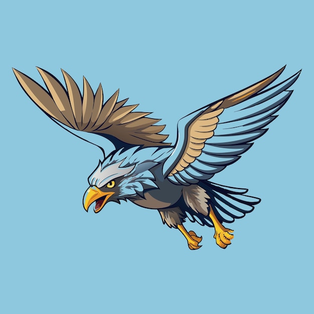 Vector de buceo del águila