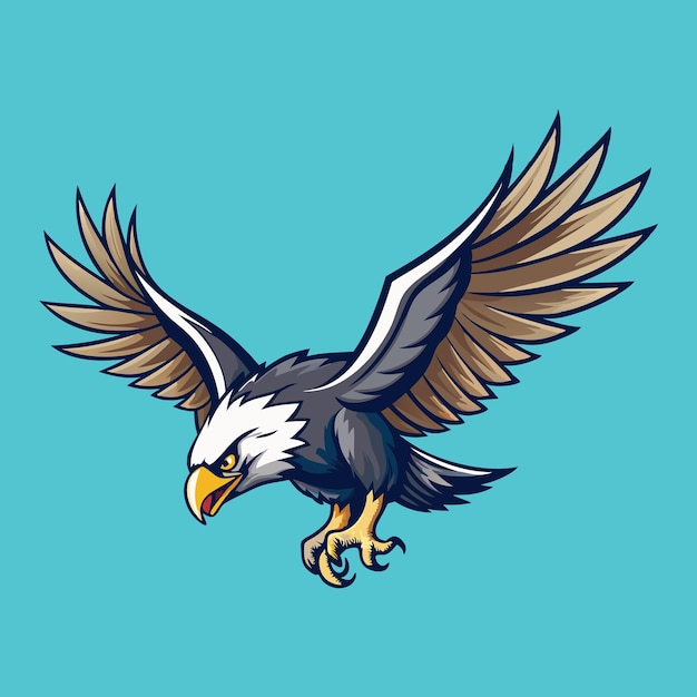 Vector de buceo del águila