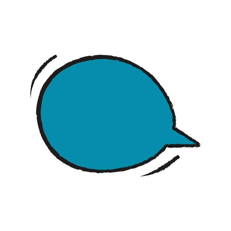 Vector de burbuja de masaje de color retro de globo parlante de estilo de dibujos animados de burbujas de discurso