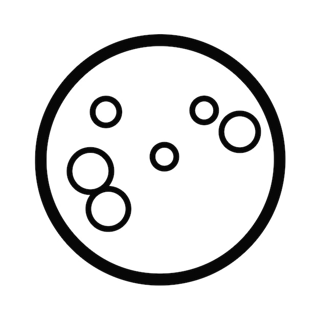 Vector de burbujas blancas y negras en un patrón circular
