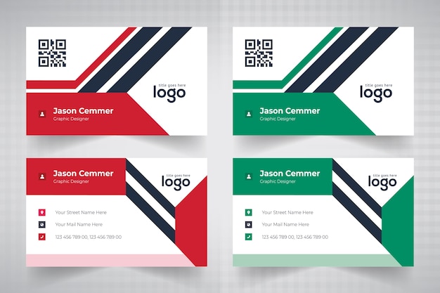 Vector business card