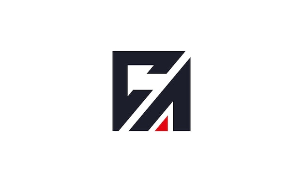 Vector CA logotipo letra CA diseño de la letra AC logotipo de la letra inicial AC monograma en mayúscula