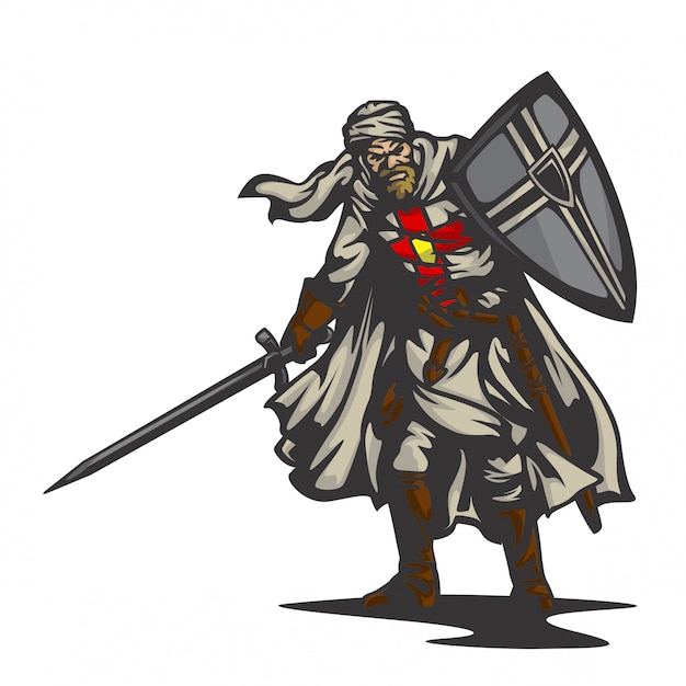vector de caballero templario