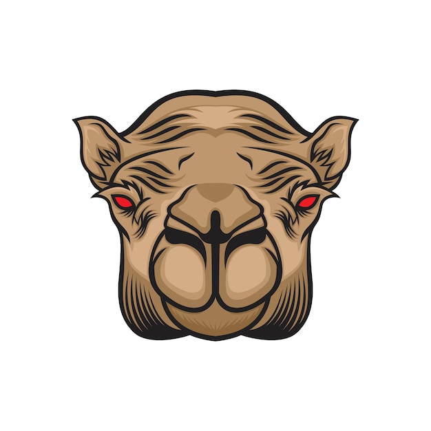 vector de cabeza de camello