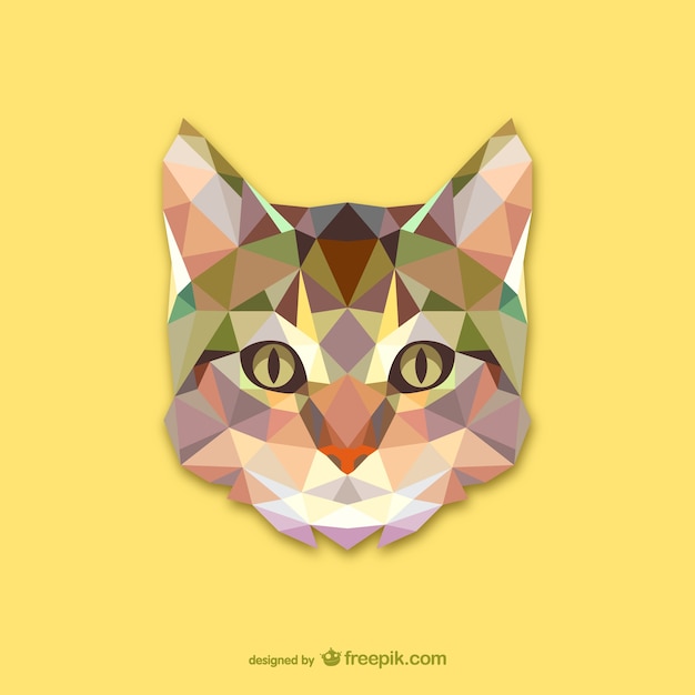 Vector cabeza de gato