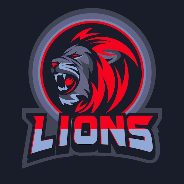 Vector de cabeza de león