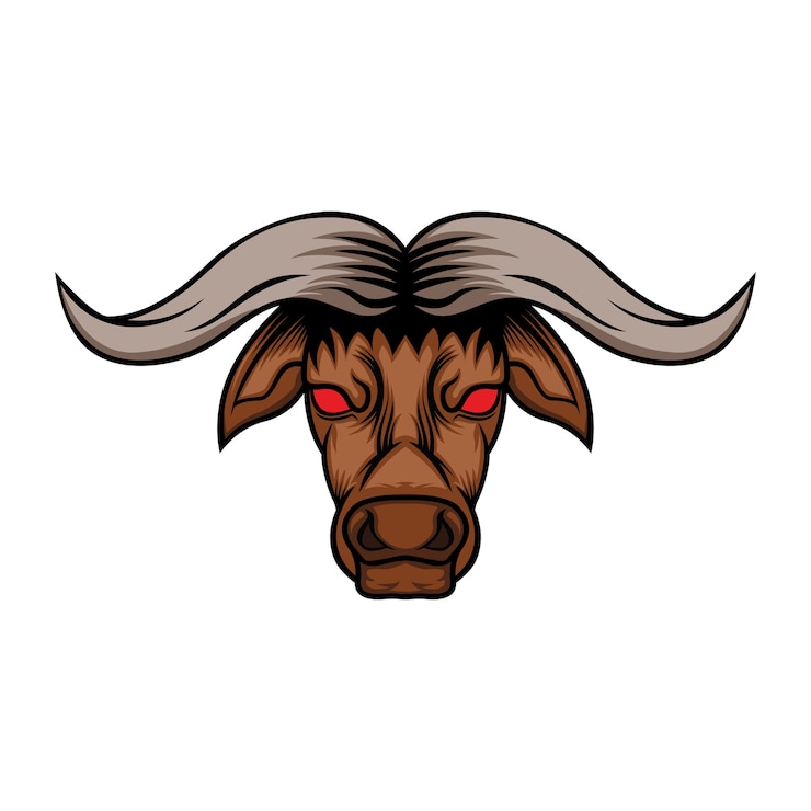 Vector vector de cabeza de toro