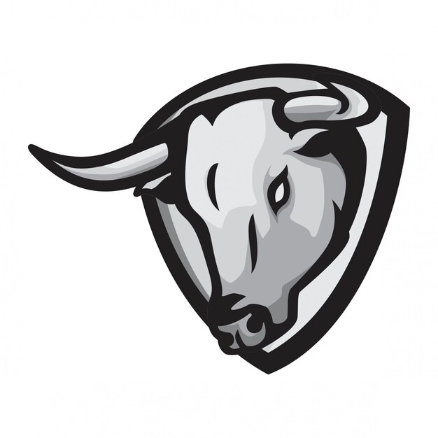 vector cabeza de toro