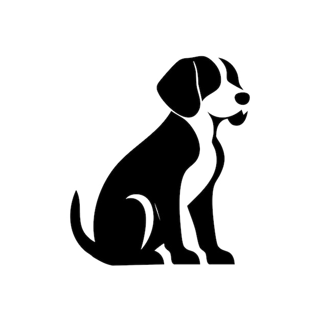 Vector de cachorros de perro beagle sentado
