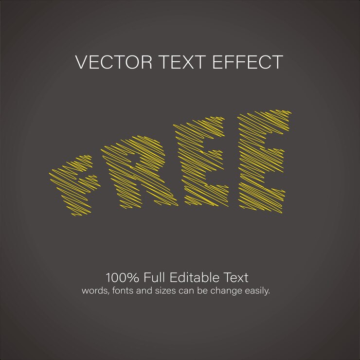 Vector vector de cadena de hilo de texto editable gratis