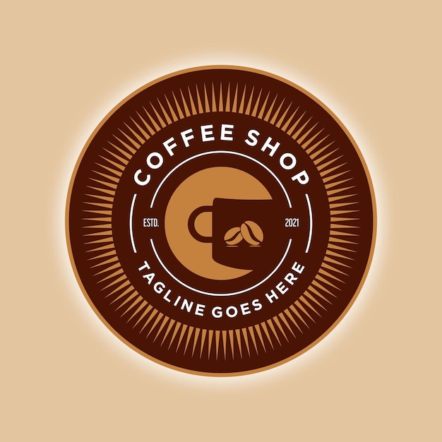 Vector vector de cafe logo