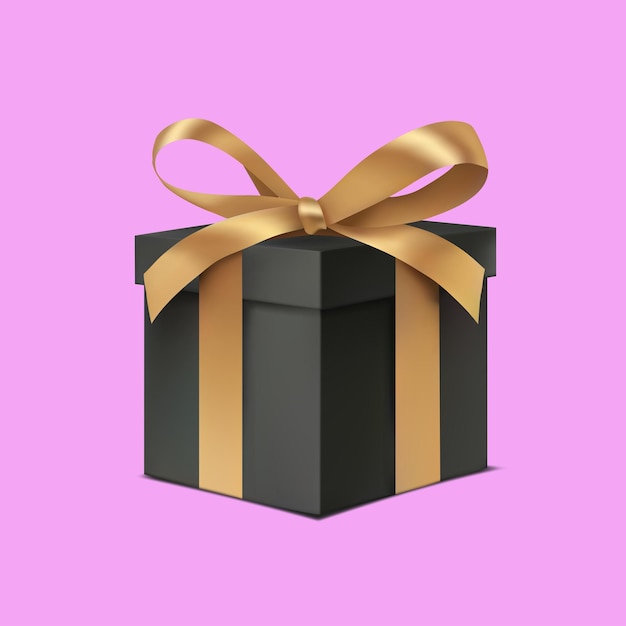 Vector de caja de regalo 3D