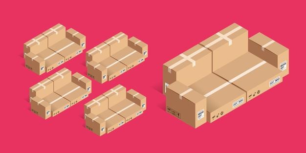 VECTOR DE CAJAS DE SOFÁ