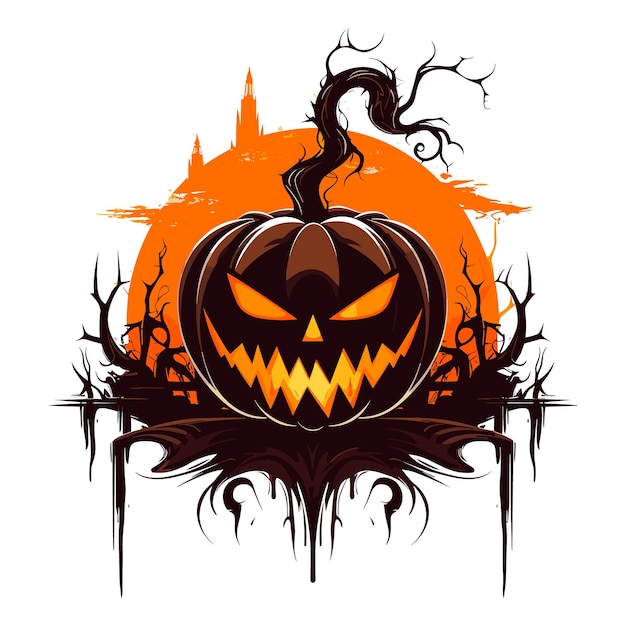 Vector de la calabaza de Halloween