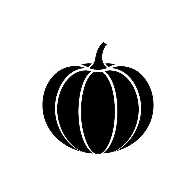 vector de calabaza negra y blanca