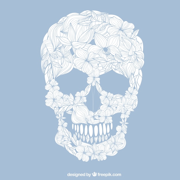 Vector calavera artística