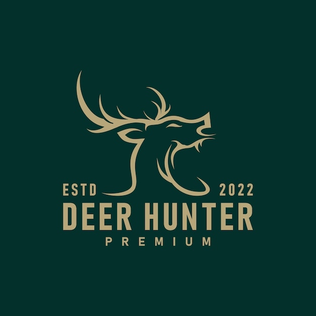 Vector de calidad premium de logotipo de ciervo