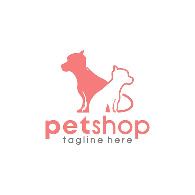 Vector de calidad premium de logotipo de tienda de mascotas