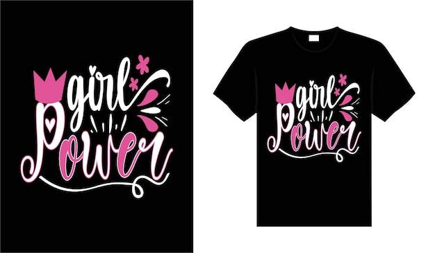 Vector de camisa de letras de tipografía de diseño de camiseta de día de la mujer