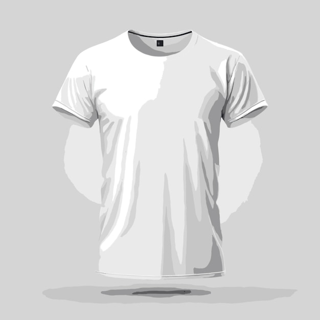 El vector de la camiseta blanca