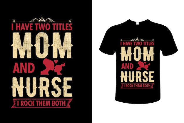 Vector de camiseta de estilo de tipografía de feliz día de la madre