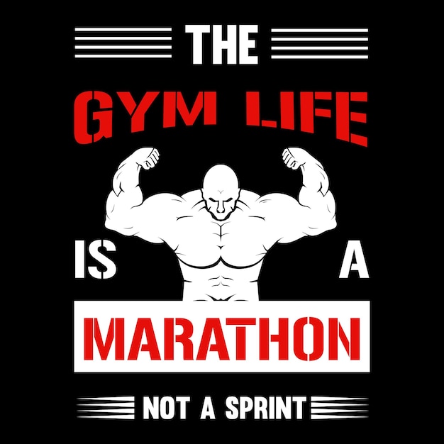 Vector de camiseta de fitness para gimnasio