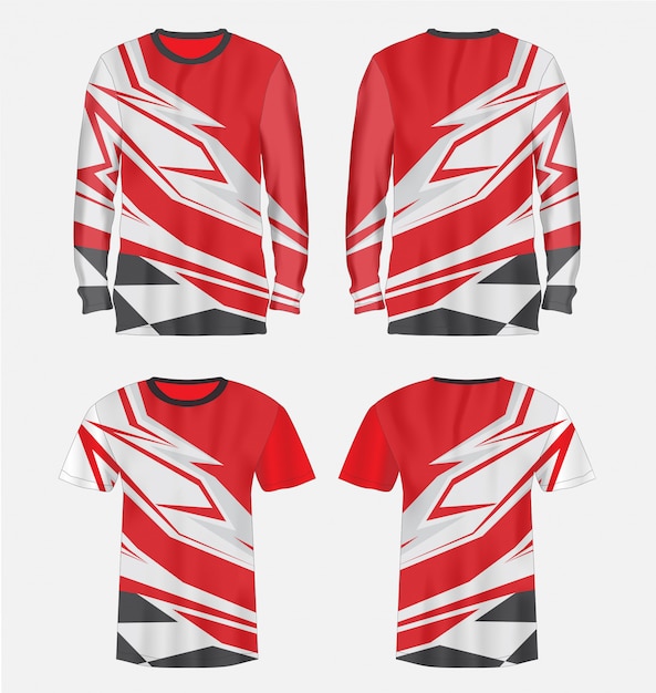 Vector de camisetas de camisetas de deporte