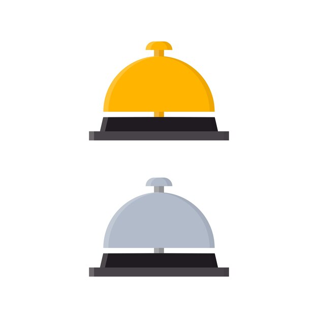Vector de campana de mesa en estilo de diseño plano