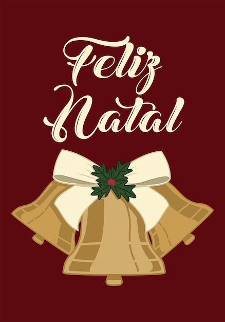 vector de campanas y adornos de navidad