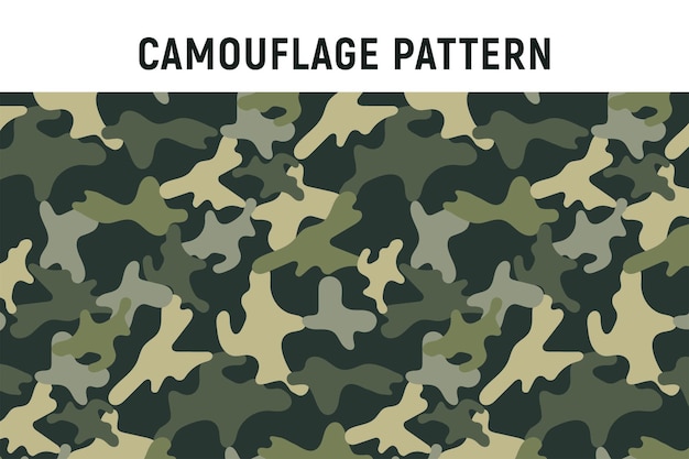 Vector de camuflaje militar sin costuras Patrón de caza del ejército