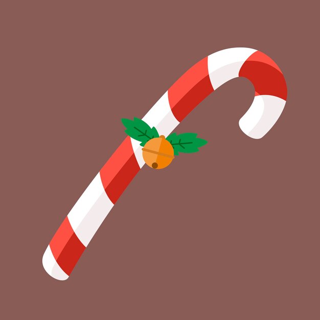 El vector de la caña de dulces de Navidad