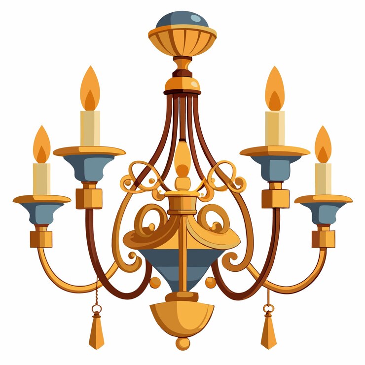 Vector vector de candelabro