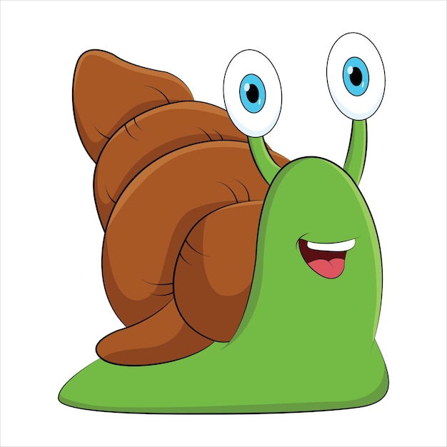 El vector del caracol es lindo. El arte del caracol.