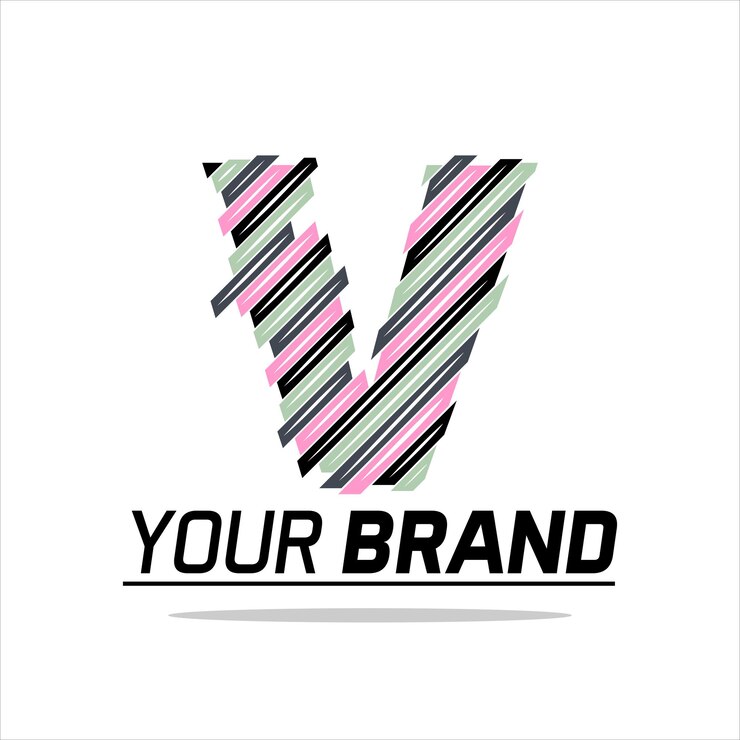 Vector vector carta logo fuente inicial colorido degradado vector