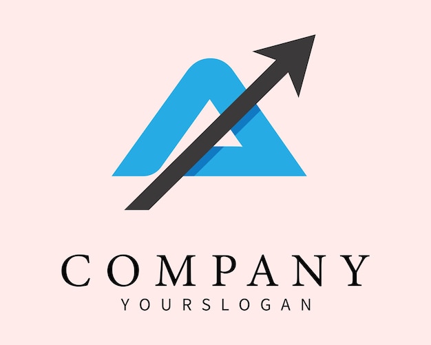 Vector carta una plantilla de diseño de logotipo