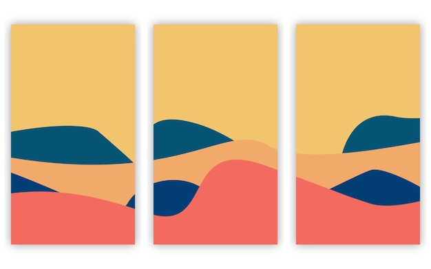 Vector de cartel de decoración de pared de fondo de verano colorido