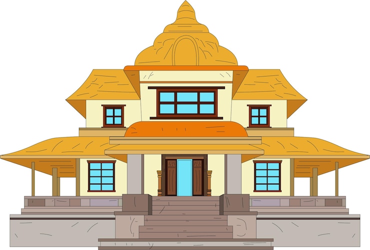 Vector un vector de la casa real de la india