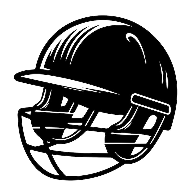 Vector vector de casco de cricket