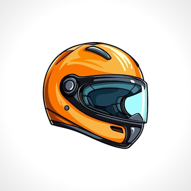 Vector Casco Ilustración Casco Diseño Logotipo Casco Casco Bicicleta