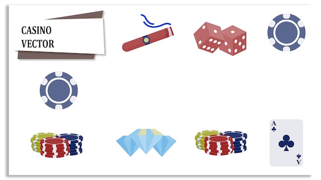 Vector de los casinos en línea