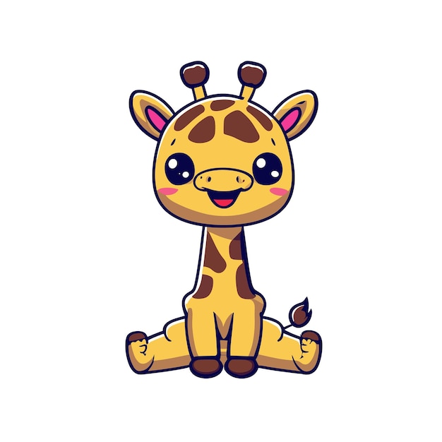 Vector de cebra linda sobre un fondo blanco