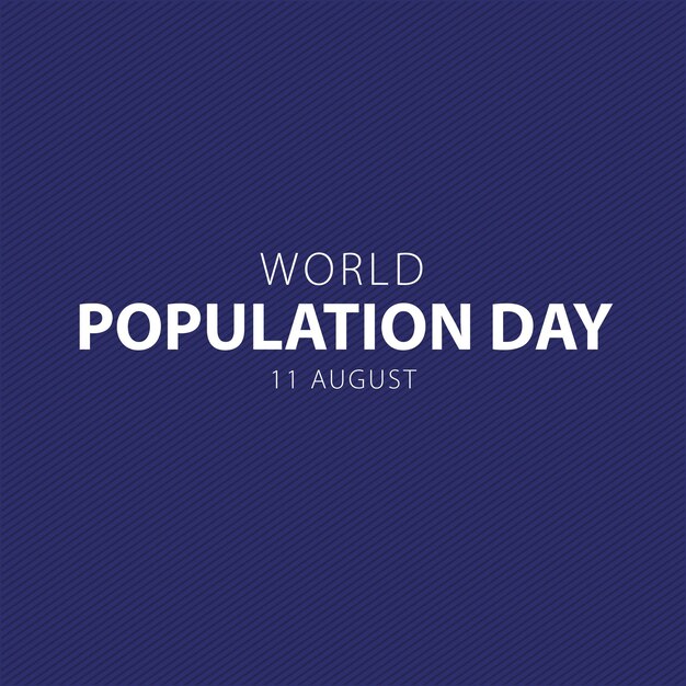 Vector de celebración del día mundial de la población
