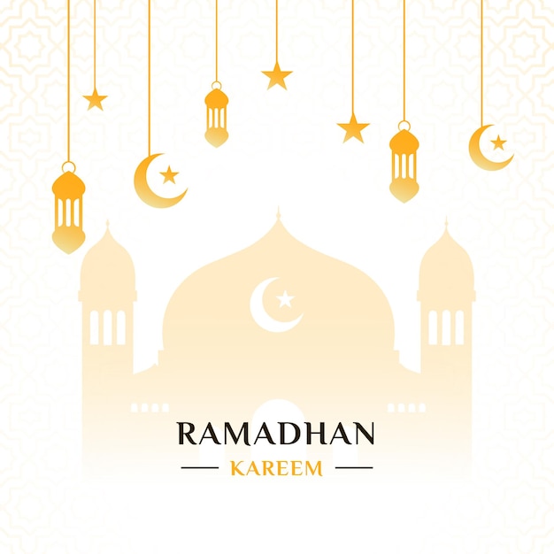 Vector de celebración del Ramadán para publicaciones en las redes sociales